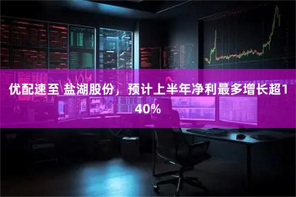 优配速至 盐湖股份,预计上半年净利最多增长超140%
